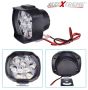 Allextreme EX9FWS2 Imported 9 LED Fog Light Spot Beam Water-Resistant Heavy Duty Pod Driving Work Lamp with Handlebar Switch for Motorcycle Bike Car (15W, White, 2 PCS)