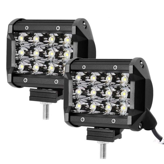 Allextreme AESBLCB 12 LED Fog Spot Beam Light Cube Bar with Mounting Bracket for Car Motorcycle Off Road Vehicle (36W, Pack of 2)