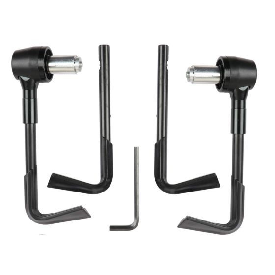 Allextreme EXBHDCB 7/8" CNC Protector Handlebar Brake Clutch Lever Protection Guard Compatible for Bullet Bajaj TVS Yamaha and Other Bikes (Black)
