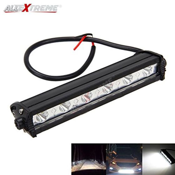 AllExtreme EX7I61P 6 Led Fog Light Bar 7 Inch Driving Spotlight Working Lamp for Bikes SUV ATV Car 4Wd Jeep and Cars (18W, White, 1 PC)