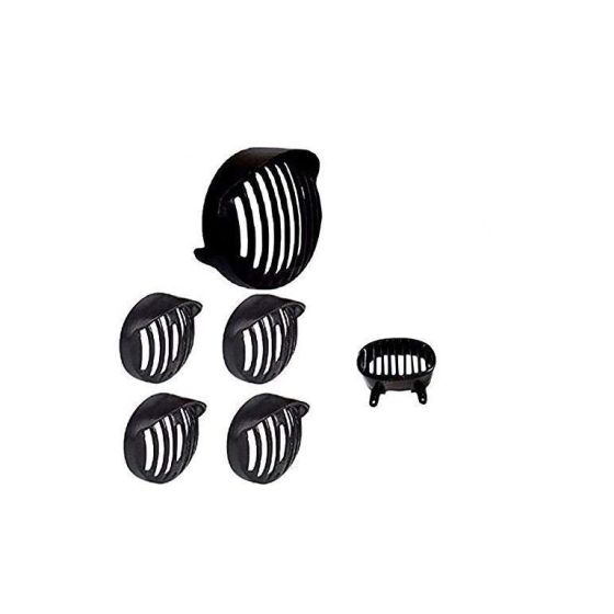 AllExtreme Metal Headlight Grille Heavy Duty Head Light Grill Cover Set with Screws for Avenger Street 150 220 Cruise 220 (Black)