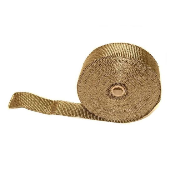 AllExtreme Silencer Wrap Bike Exhaust Heat Shield LENGTH-3 Metre for Bullet Electra Twinspark (Golden)