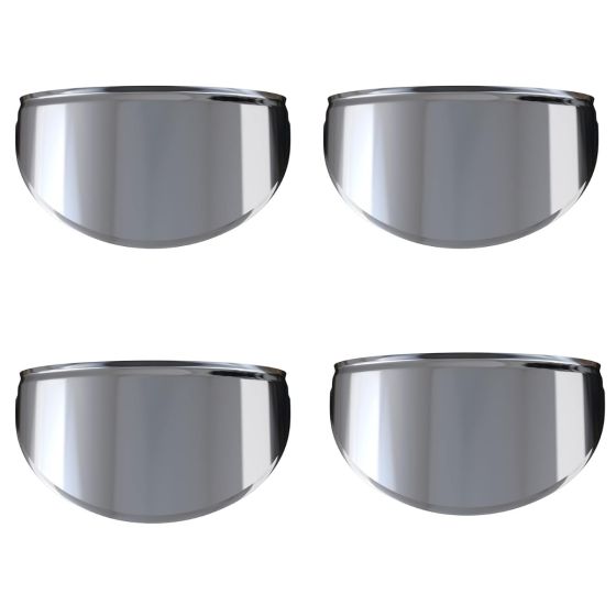 Allextreme Metallic Indicator Shades Set of Heavy Metal, Waterproof & Chrome Finished Light Shield Compatible With Bikes (4pcs)