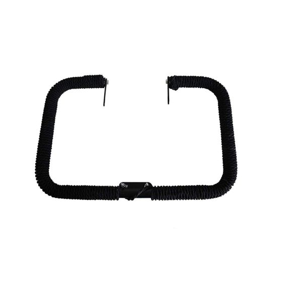 AllExtreme EXHLGR Heavy Duty Metal Leg Guard Front Bike Safety Crash Bar with Wrapped Rope Compatible for BS3, BS4 and BS6 Model Royal Enfield Bullet 350cc and 500cc (Black)