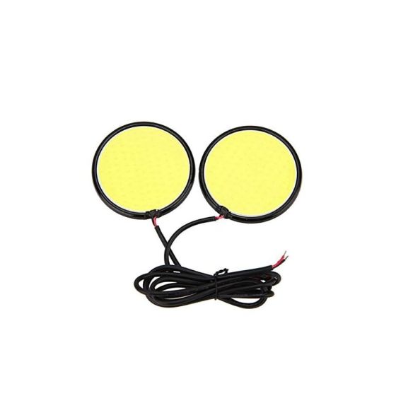 AllExtreme EXWFWI2 Super Bright 3.26 Inch diameter Round COB LED Switchback Daytime Running Lights Waterproof Signal Lights Without Indicator For Car Trucks Motorcycles Boats (26W, White, Pack of 2)