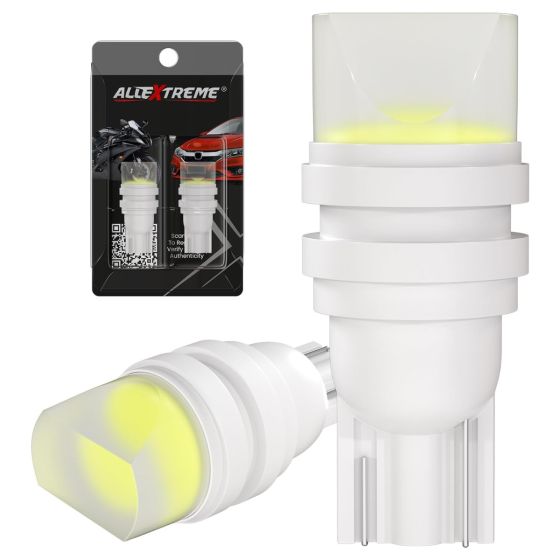 Allextreme EXT102B Universal T10 LED Parking Light Super Bright Interior Pilot License Plate Dome Indicator Lamp Bulb for Car Bike and Motorcycle (1W, Blue, 2 PCS)