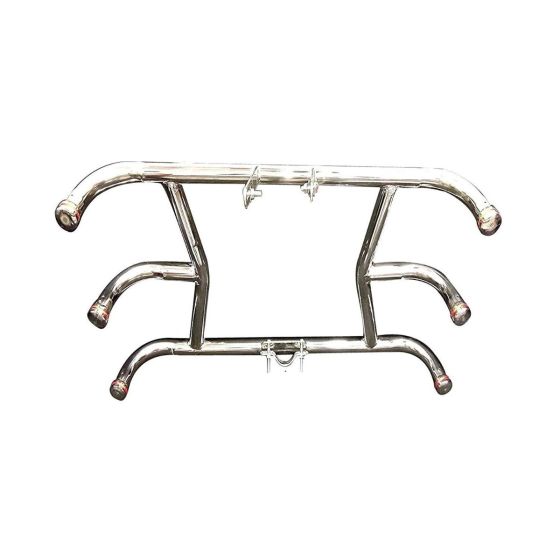 AllExtreme EXSSCGC Heavy Duty Stainless Steel Motorcycle Crash Guard Leg Guard for Bike and Motorcycle (Chrome)