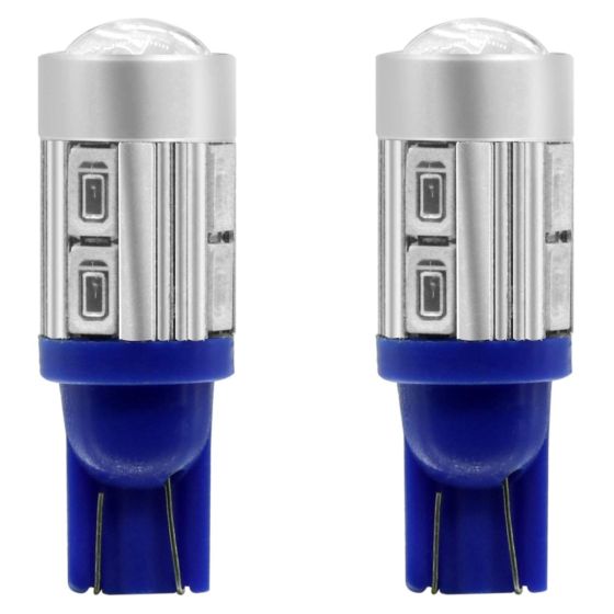 Allextreme EXBA9SBL LED Parking Light Super Bright Interior Pilot License Plate Dome Indicator Lamp Bulb for Car Bike and Motorcycle (3W, Blue, 2 PCS)