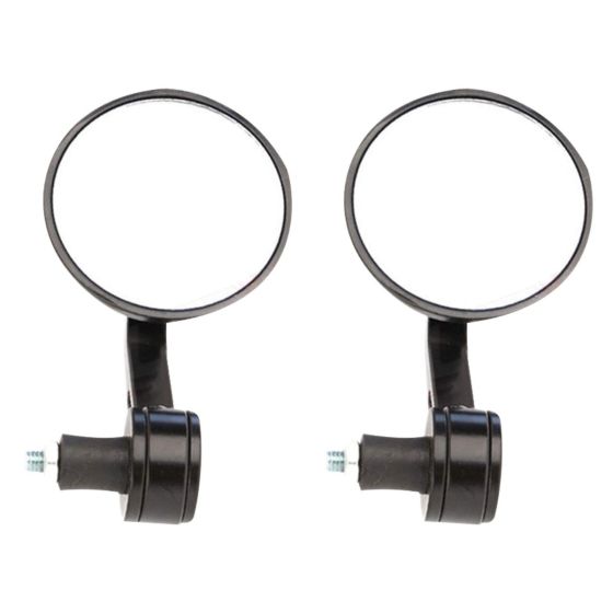 AllExtreme EX78RBM Universal 7/8 Inch Handlebar Motorcycle Rear View Side Mirrors Set Compatible for Bullet Classic Electra Standard 350cc & 500cc (Black, 2 PCS)