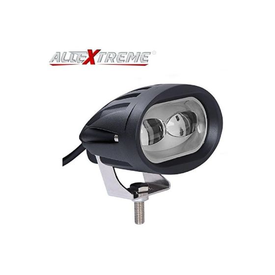 Allextreme EX2OPW2 2 LED Oval Projector Fog Light Auxiliary Spot LED Light Off-Road Driving Lamp for Motorcycle and Cars (20W, White Light, 2 PCS)