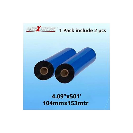 AllExtreme Thermal Transfer Resin Enhanced Wax Ribbon Ink Outside for Barcode Label Tag Printing2 (42MM*200M, Pack of 2)