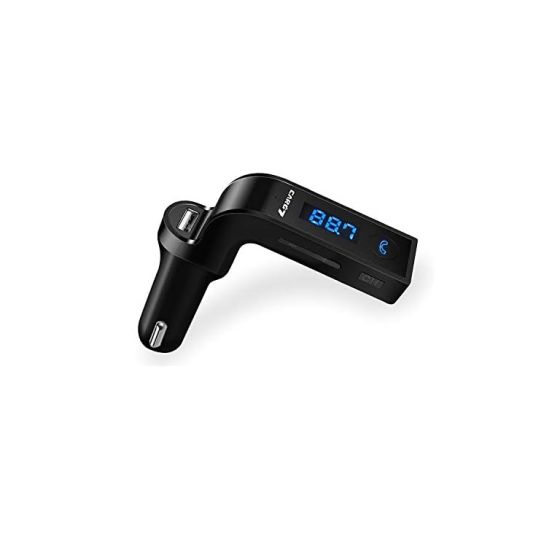 AllExtreme EXCARG7 Wireless in-Car Hand Free Call/Stereo Music Player Bluetooth FM Transmitter with USB Car Mobile Charger for All Android Smartphone & Other Devices (Black)