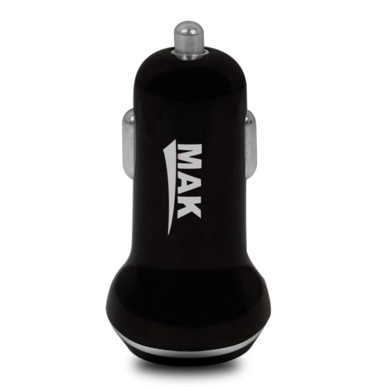 AllExtreme 3.1A Dual USB Port High Speed Travel Smart Car Charger for All Android and iPhone Devices (Black)