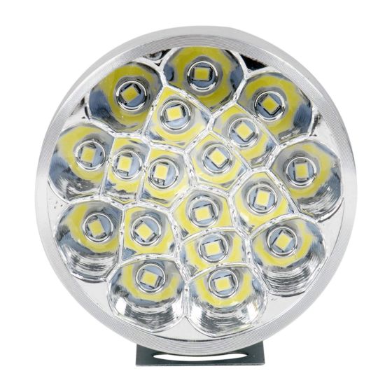 Allextreme EX18RF1 18 LED Round Fog Light Spot Beam Waterproof Pod Driving Work Lamp for Motorcycle and Cars (27W, White Light, 1 PC)