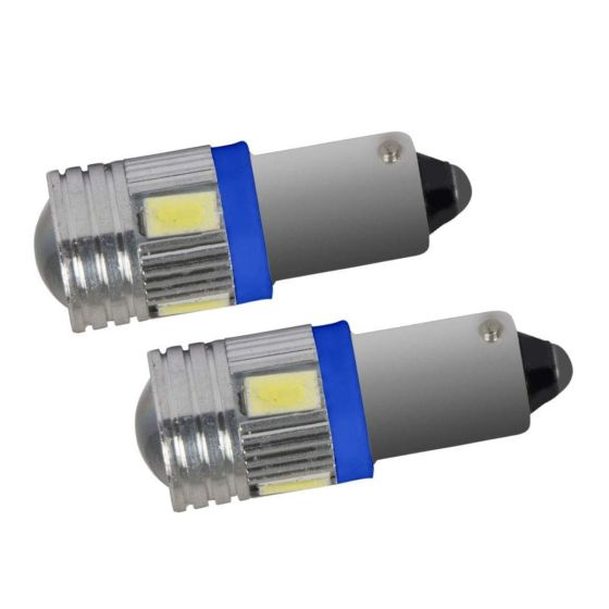 Allextreme EXT10SB Universal BA9S Socket LED Parking Light License Plate Indicator Lamp Bulb for Car, Bike & Motorcycle (2 PCS)