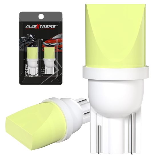 Allextreme FBG006 T10 Multipurpose LED Projector Light for Car Interior Exterior, Bike and Motorcycle (Set of 2)