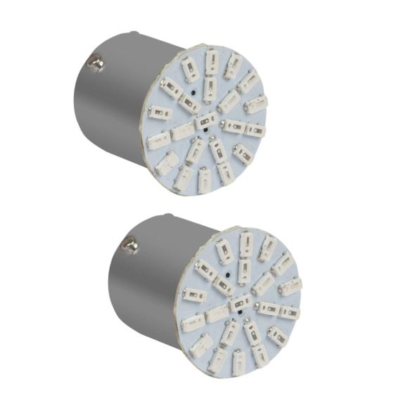 Allextreme BA9S Universal T10 LED Parking Light 22 SMD COB Chip 6000K Front and Back Indicator Light Super Bright for Car Bike and Motorcycle (Set of 2, Blue)