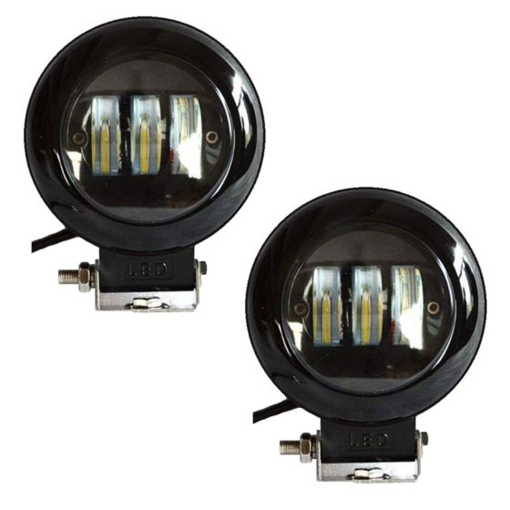 Allextreme EX4IFL2 3 LED Headlight Lamp Universal Waterproof Off Road Driving CREE LED Fog Light for Bike, Jeep and Cars (40W, White, 2 PCS, 6 Months Warranty)