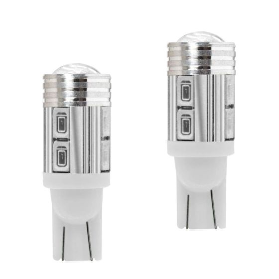Allextreme EXT10W8 Universal T10 LED Parking Light 6 SMD Super Bright Interior Pilot License Plate Dome Indicator Lamp Bulb for Car Bike and Motorcycle (0.7W, White, 2 PCS)