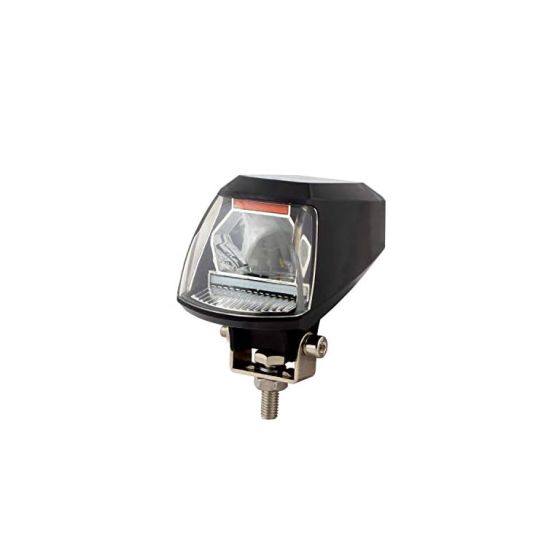 Allextreme EXU3R2P U3 CREE LED Fog Light Universal Waterproof Headlamp with Mounting Brackets for Motorcycle and Cars (9W, White & Red Light, 2 PCS)