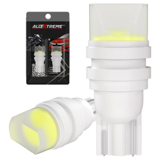 Allextreme EXT105G Universal T10 LED Parking Light Super Bright Interior Pilot License Plate Dome Indicator Lamp Bulb for Car Bike and Motorcycle (1W, Green, 2 PCS)