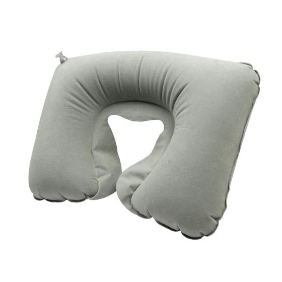 Allextreme EXTNPSM Inflatable Travel Pillow Luxury Memory Foam Neck & Head Support Pillow Soft Sleeping Rest Cushion Include Sleep Mask, Ear Plugs for Airplane Car & Home (Colors may Vary)