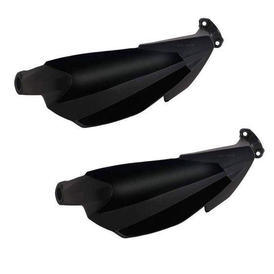 AllExtreme EXHGDB1 Universal Bike Handlebar Handguard Finger Brush Wind Protector Compatible for Duke 125, 200, 250 & 390 Motorcycles (Black)