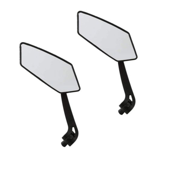 AllExtreme EXSBM02 Universal Bar End Convex Side Angular Mirrors Motorcycle Rear View Mirror For Mountain Bike Scooter Motorbike