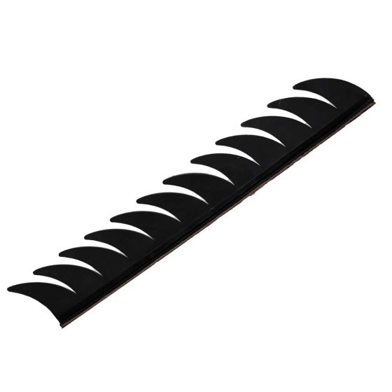 AllExtreme EXHSH01 Cuttable Rubber Mohawk Spikes Helmet Accessory Headwear Decor Accessories for Riding (Black)