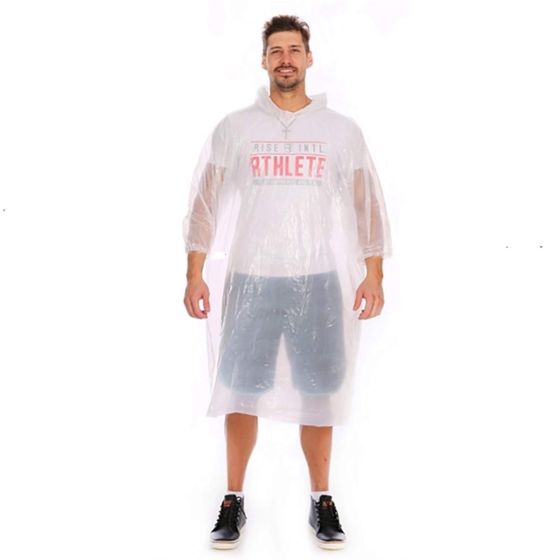 Allextreme EXTH00S Raincard Emergency Rain Poncho for Men Women One Size Fits All (Set of 5, Multi Colors)