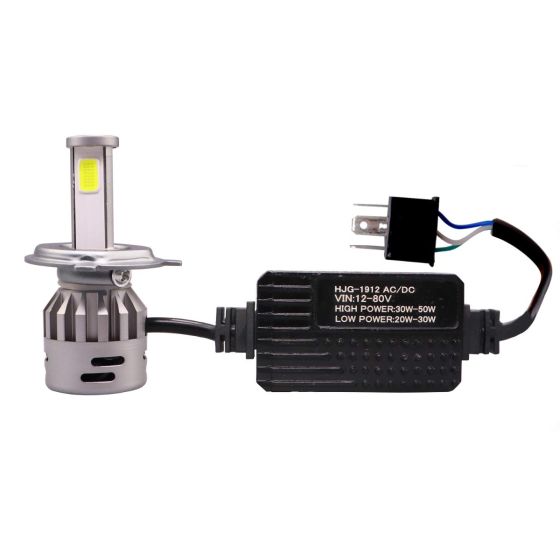 Allextreme Car LED H4 Headlight 40 Watt 5000LM Driving Headlamp Bright Beam Chip Fog Light for SUVs Trucks Sedans Motorcycle