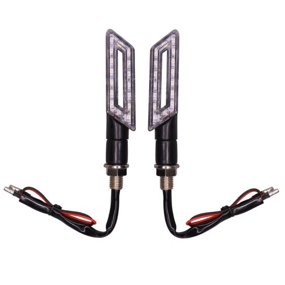 Allextreme EXTA02B Universal Turn Signal Indicator Light Front/Rear Blinker Bulb For Motorcycles (Blue, 2 Pcs)
