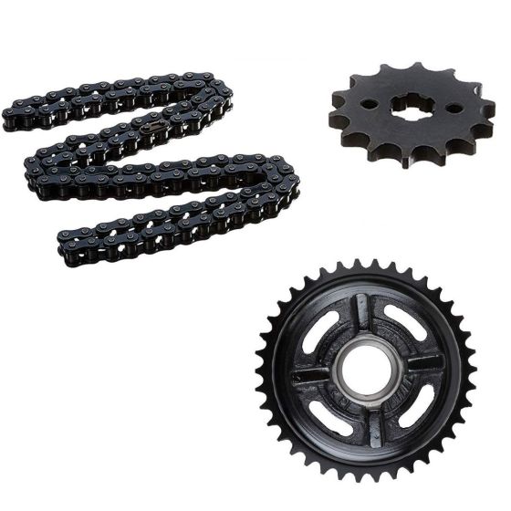 AllExtreme EX-034 Chain Sprocket Kit for Bullet Classic Electra and Standard (Set of 3)