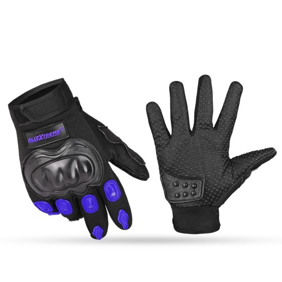Allextreme EXO2FG01 Probiker EXO2FG01 Protective Full Finger Gloves Anti-Skid Surface Breathable Bike Riding Glove for Motorcycle Cycling Climbing Mountaineering Hiking (XL, Blue)