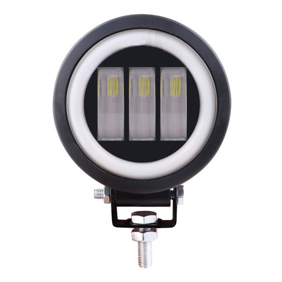 Allextreme EXR30F1 LED Fog Light Spot Beam 20W Projector Lens Heavy Duty Waterproof Driving Lamp for Motorcycle Bike Car SUV (1 Pc, Red & White)