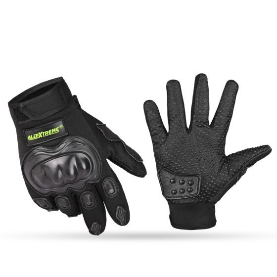 Allextreme Probiker Protective Full Finger Gloves Anti-Skid Surface Breathable Bike Riding Glove for Motorcycle Cycling Climbing Mountaineering Hiking (XXL, Black)