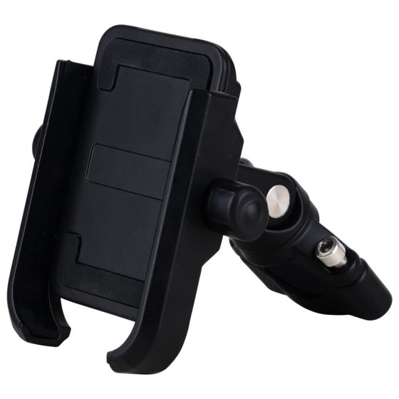 Allextreme EXHMU01 Handle Bar Mount Mobile Cell Phone Holder Cradle Stand 360 Rotation for Motorcycle and Bike (Black)