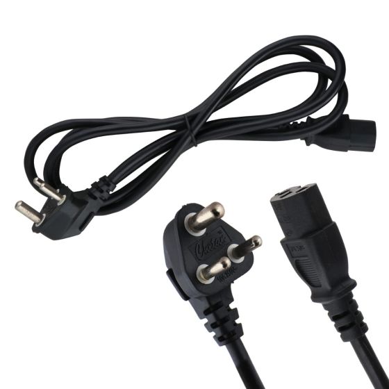 Allextreme Computer Cable CPU Power Cable Cord for Desktop PC, Monitor, SMPS, and Printer Long-lasting 0.5 Sqmm (1.8 Mtr)