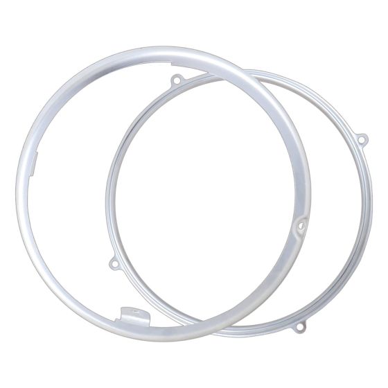 Allextreme Outer Ring for Headlight Trim Ring Heavy Duty Chrome Plated Head Lamp Cover compatible With Bullet Motorcycles