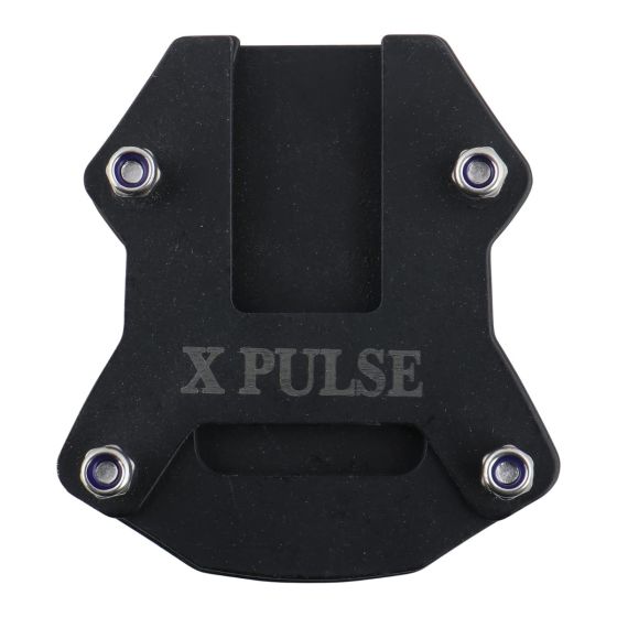 AllExtreme ALL-STD018 Bike Stand Extender Pad CNC Foot Side Kickstand Enlarger Extension Compact Support Plate Compatible with Hero Xpulse