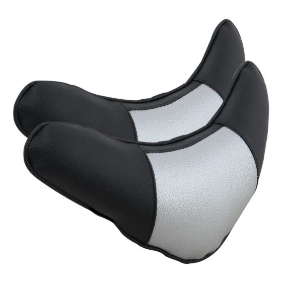 Allextreme PU Leather Car Neck Rest Pillows Headrest Cushions Set for all Cars Travel Seat (2 PCS)