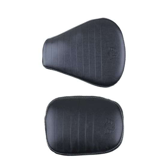 Allextreme PU Leather Seat Cover Cushion Durable, Reinforced Stitching, Comfortable, Classic Design, Dustproof & Waterproof for Motorcycle (Model-2)