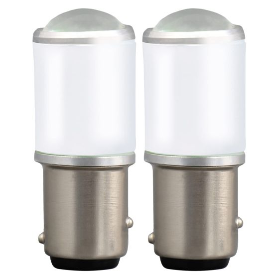 Allextreme BAY15D 1157 LED Parking Bulb 5W Universal Ultra-Bright Brake Tail Light for Car (White, 2 Pcs)