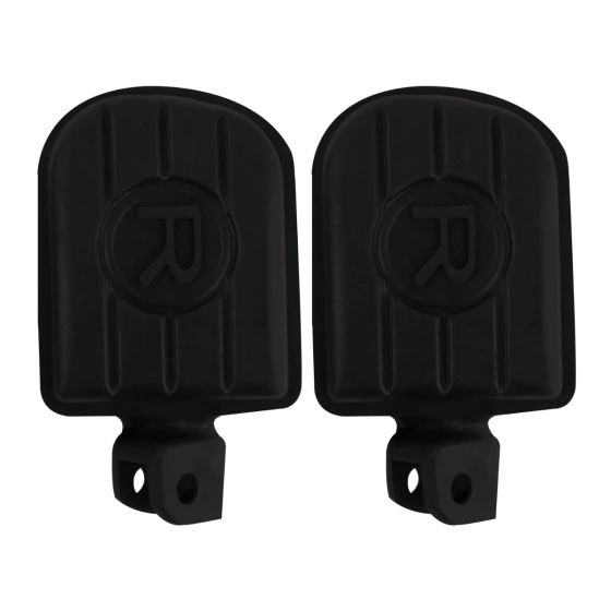 AllExtreme EXTBRE130 Bike Front & Rear Foot Rest Heavy Duty Left & Right Compatible for Royal Enfield Reborn (Black)