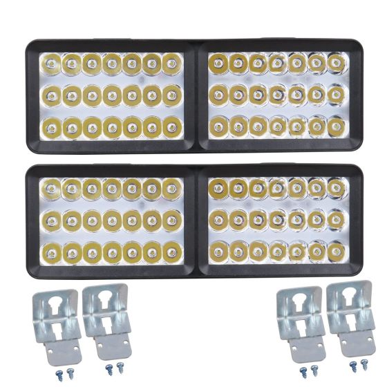 Allextreme EXBE423 24W 42 LED Fog Spotlight Strobe light Ultra Bright Driving Lamp With Mounting Brackets & 3 different Modes for Truck & Car