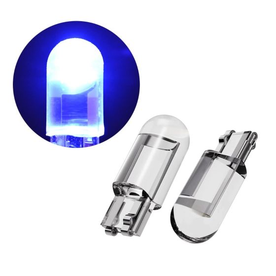 Allextreme EXBT10 Universal T10 LED Parking Light Super Bright Interior Pilot License Plate Dome Indicator Lamp Bulb for Car Bike and Motorcycle (Blue)