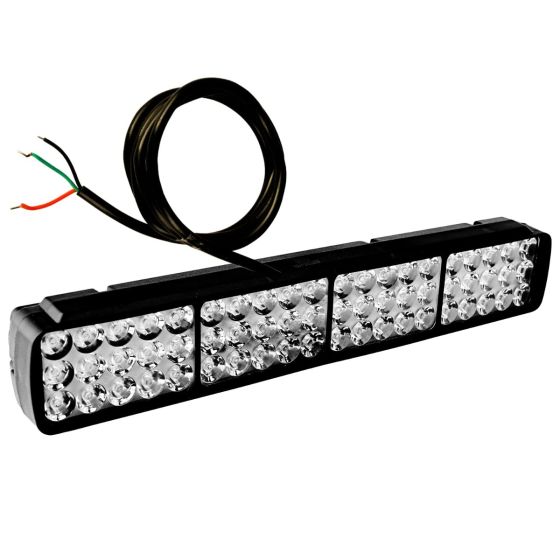 Allextreme EX1LT60 60 LED FOG Light Bar Tricolour Off Road Driving Flood and Spot Combo Lamp for Jeep ATV SUV Truck Car Boat (24W, Red, Blue and White,1 PC)