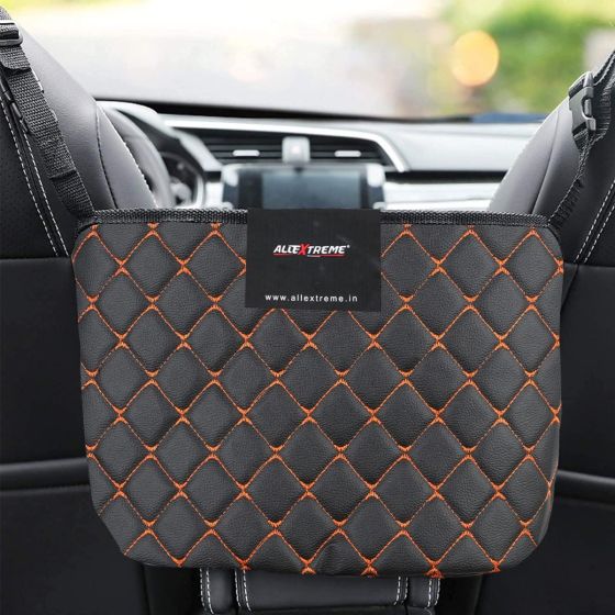 Allextreme EX-CTO-02B Trunk Organizer Backseat Large Anti-Slip Storage Hanging Utility Tool Space Saver Bag for Cars, SUVs & Trucks (Orange)