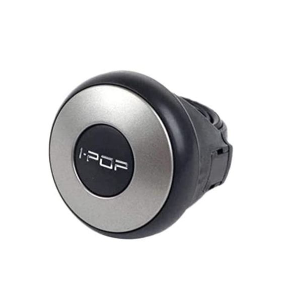 AllExtreme EXSKSB01 Universal Car Steering Wheel Knob Spinner for All Cars Power Handle SUV Rotation Booster (Silver & Black)