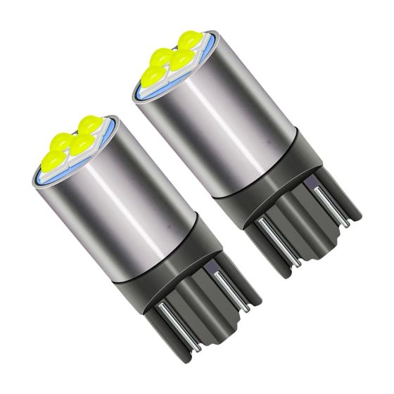 Allextreme EXLB001 Universal T10 LED Parking Light 4 SMD Bright Interior Lamp Bulb for Automobiles (White, 2 Pcs)